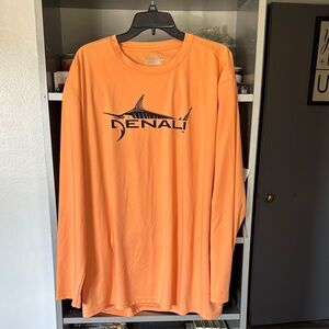 Men's Orange Long Sleeve Shirt